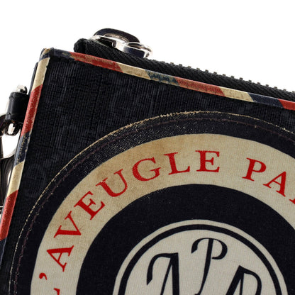 Gucci Night Courrier Pouch Gg Coated Canvas With Applique