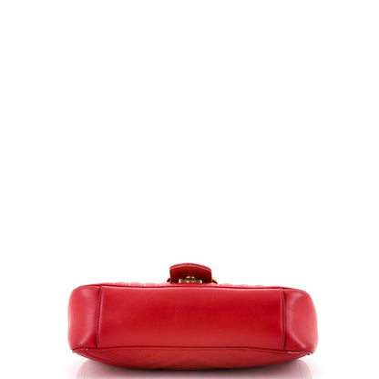 Gucci Gg Marmont Flap Bag Matelasse Leather Medium