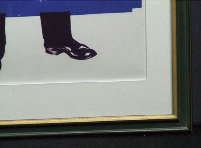 Erro Gudmundur Gudmundsson -No Excreting Original Serigraph Signed Framed
