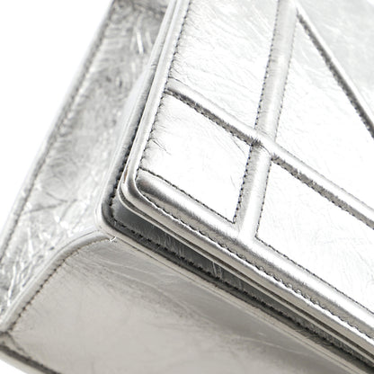 Christian Dior Diorama Clasp Flap Bag Crinkled Lambskin Small