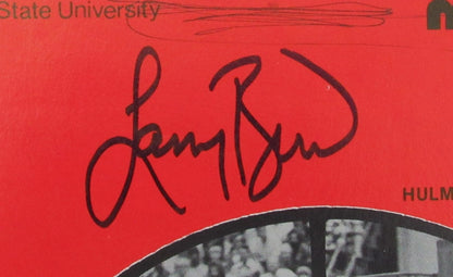 Larry Bird Hof Signed 1978 College Basketball Program Indiana State Jsa 189248