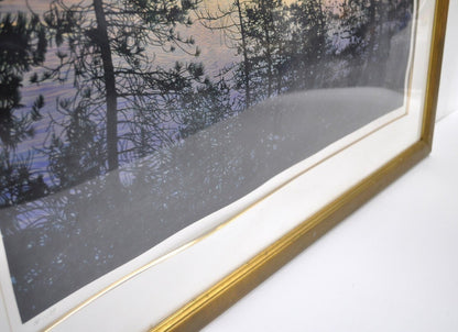 David Maes Gallegos "Lake Tahoe From Crystal Bay" Signed Silkscreen Print Ed35