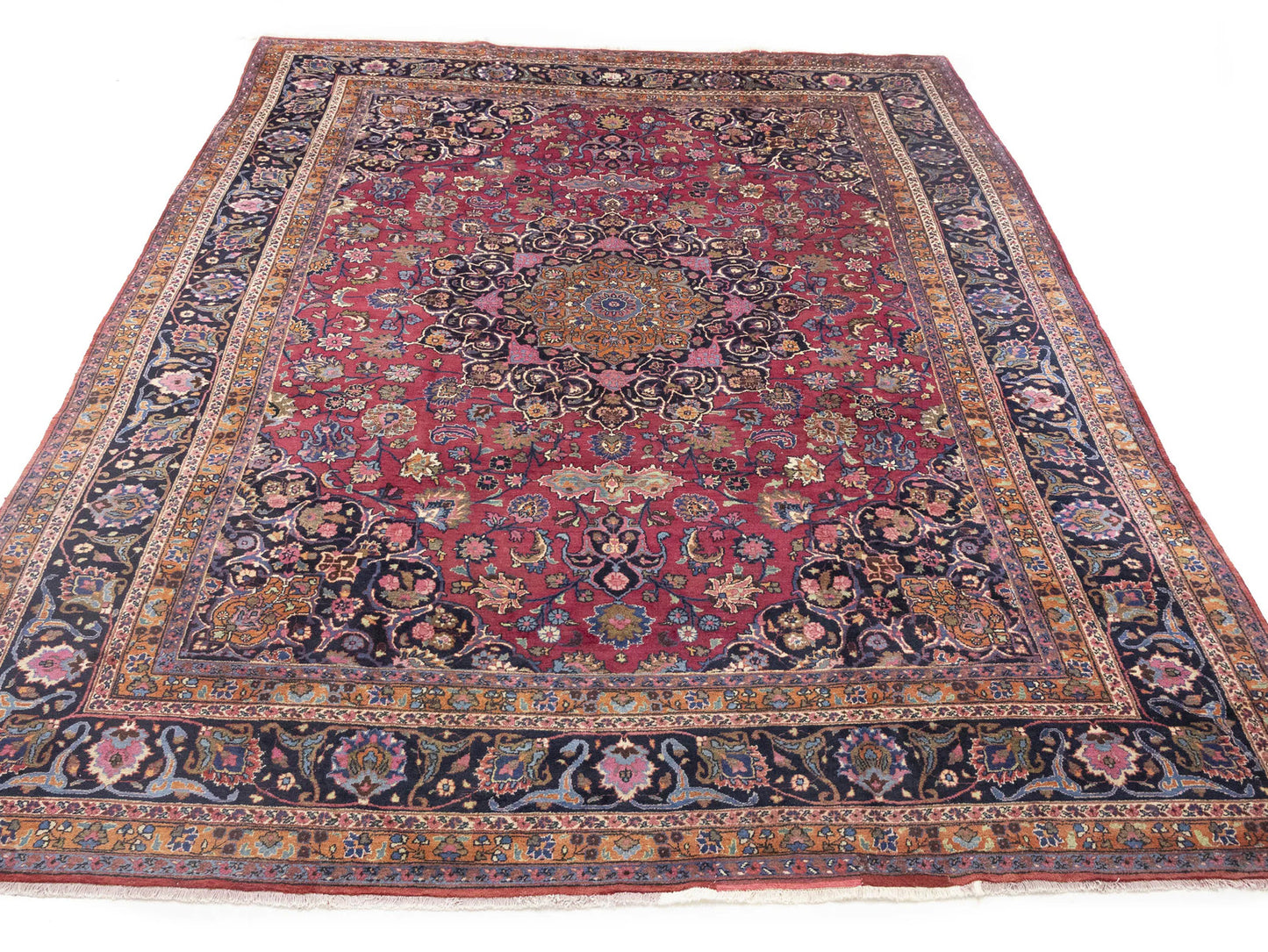 Handmade Traditional Floral Style Signed Rug Wool Oriental Home Carpet 10X13 ft