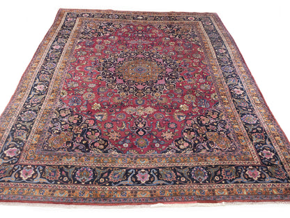 Handmade Traditional Floral Style Signed Rug Wool Oriental Home Carpet 10X13 ft