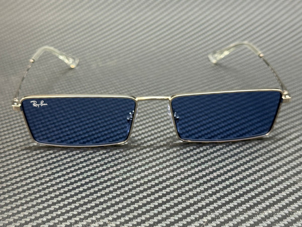 Ray Ban RB3741 003 80 silver blue emy unisex sunglasses