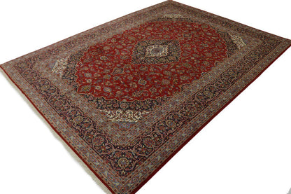 Vintage Traditional Signed Oriental Rug Handmade