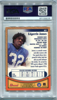 Edgerrin James 1999 Topps Bowman #A3 Psa Auto Auth