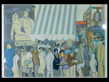 David Schneuer Signed Lithograph 'Fedora' Large