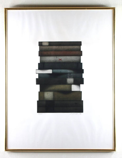 Friedrich Meckseper - Book Original Etching Pencil Signed 1977 Numbered Framed