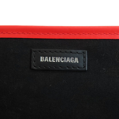 Balenciaga  329933 Handbag Navy Cabas Flower