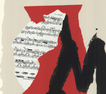 Robert Motherwell Mostly Mozart Festival Signed " Serigraph Con