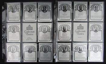 Pro Football Hall Of Fame Metallic Card Set