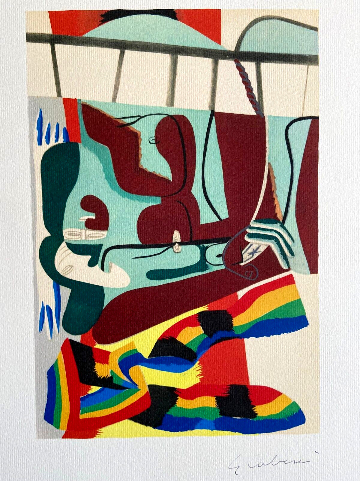 Le Corbusier Lithograph 1969 Coa Mourlot Numbered A Hand Signature