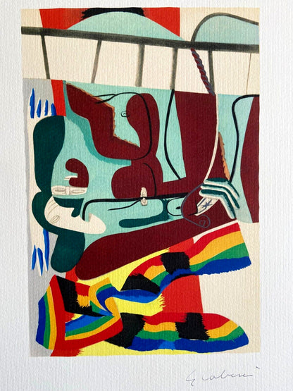 Le Corbusier Lithograph 1969 Coa Mourlot Numbered A Hand Signature