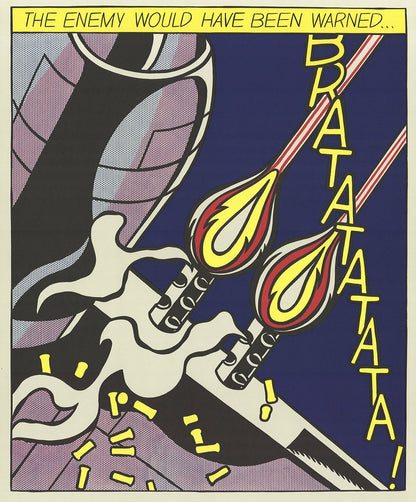 Roy Lichtenstein The Enemy Would Have Been Warned (Panel 2) " Poster 199