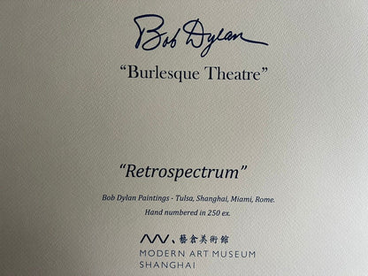 Bob Dylan Lithograph Coa Certified Signed Op Numbered By Hand 250