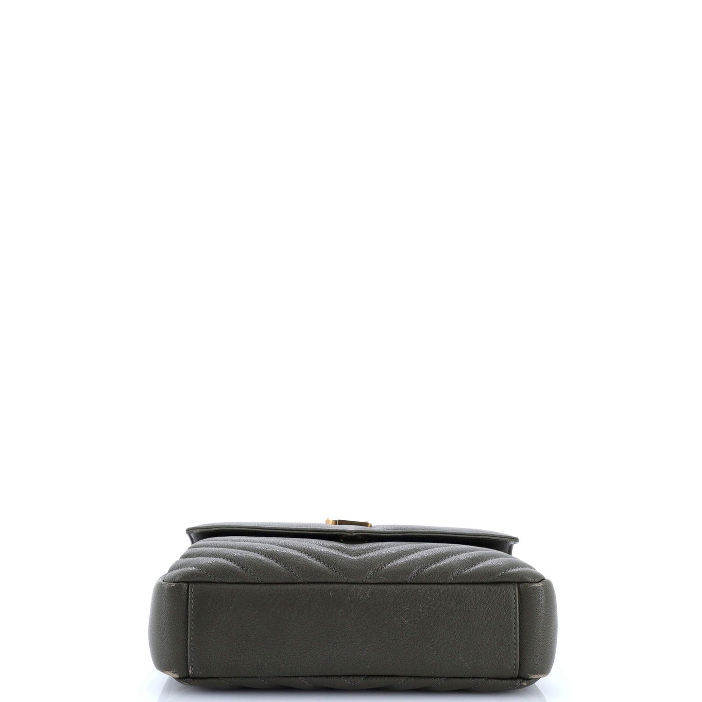 Saint Laurent Classic Monogram College Bag Matelasse Chevron Leather Medium