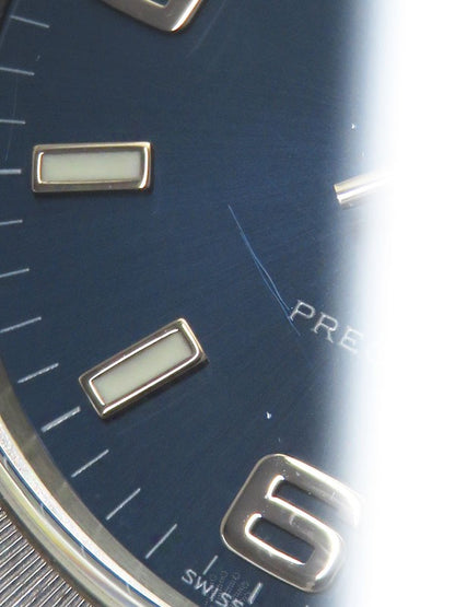 Rolex Air King 14010M Blue Case Size 34Mm Men'S Used Watch #7147