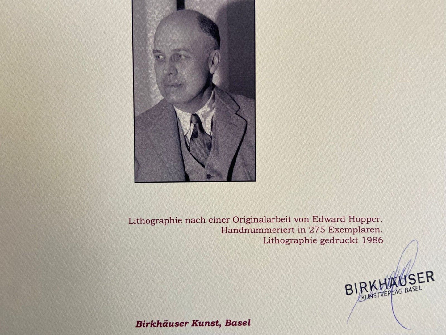 Edward Hopper Lithograph Tomorrow at Cape Cod (Numbered)