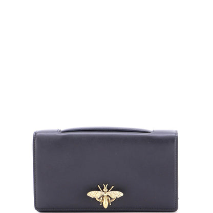 Christian Dior Bee Clutch Leather