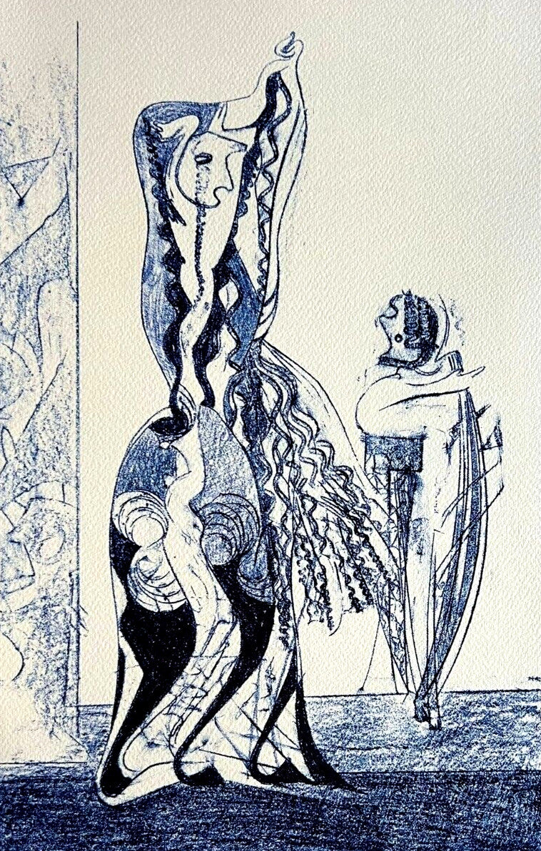 Max Ernst Lithograph Coa Signed Op Numbered By Hand