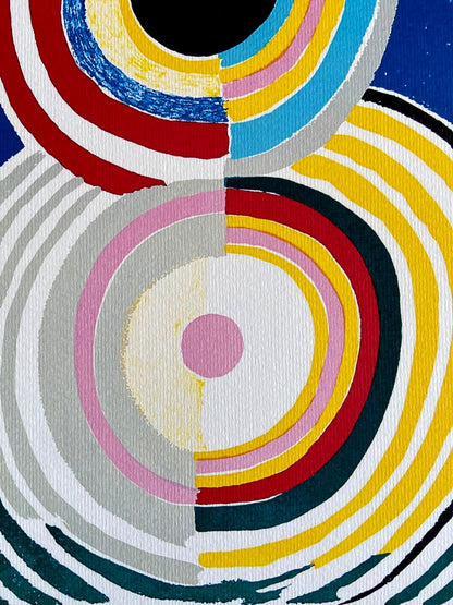 Sonia Delaunay Lithograph Coa Signed Op Numbered In Pencil 180 Ex