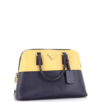 Prada Bicolor Promenade Bag Saffiano Leather Medium