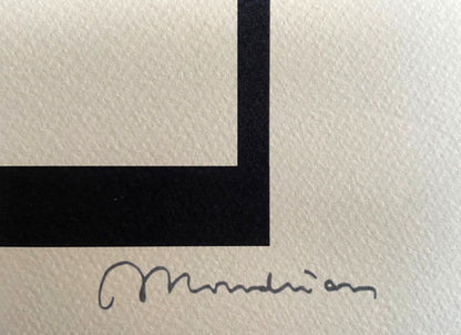 Piet Mondrian Lithograph Certified Numbered Coa