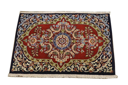 Rug handmade wool birds oriental 2x3 classic home decor carpet