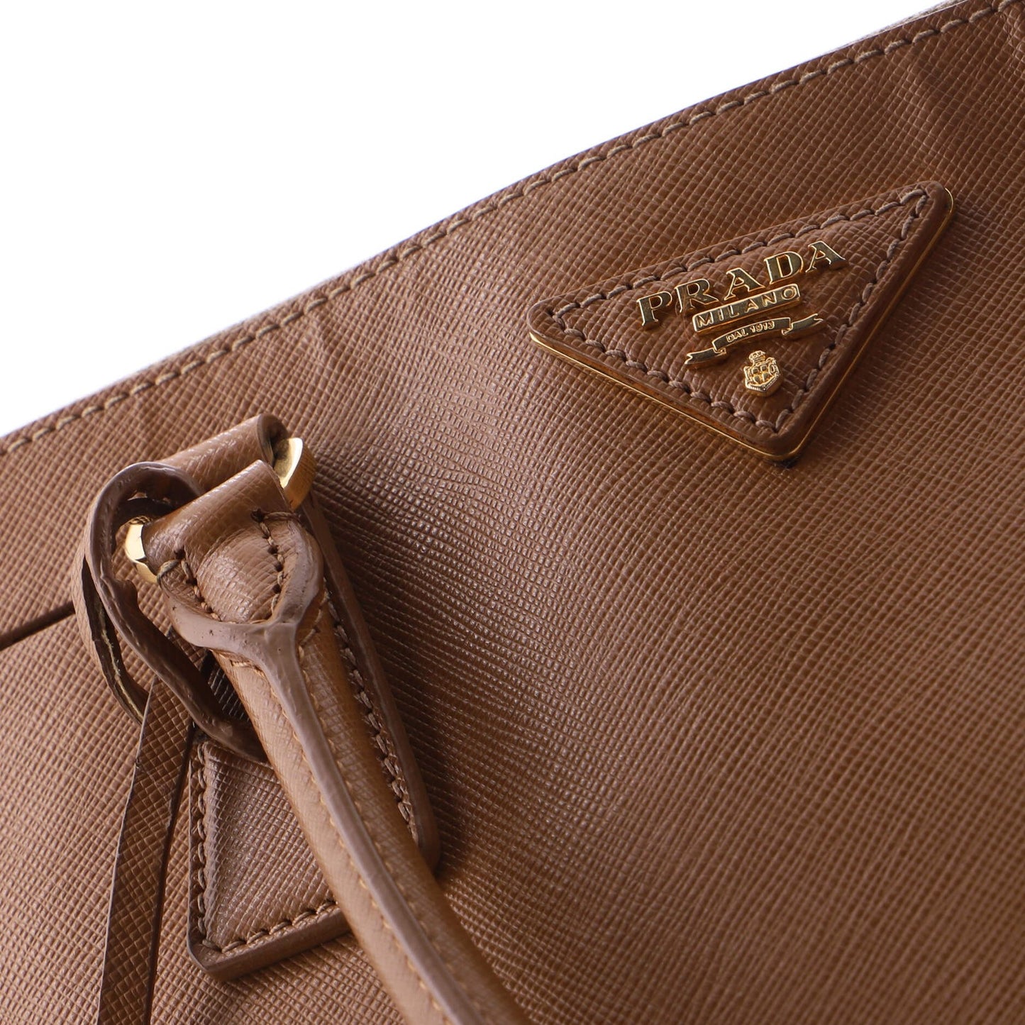 Prada Double Zip Lux Tote Saffiano Leather Small