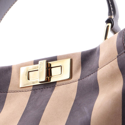 Fendi Peekaboo Bag Pequin Nubuck Regular