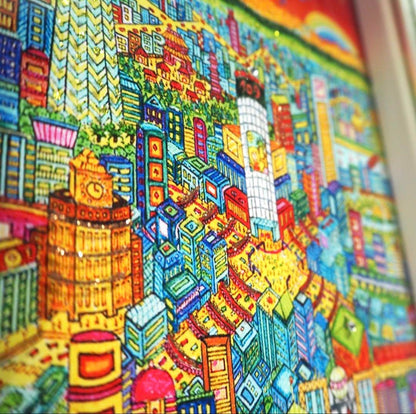 Johann Perathoner "Tokyo Iii" Plexi Art Hc3/3 Signed Original Contemporary Art