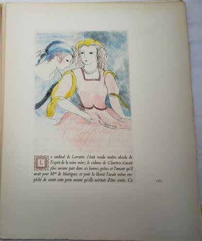 La Princesse De Cleves 1947 Limited Edition Marie Laurencin 9 Color Etchings