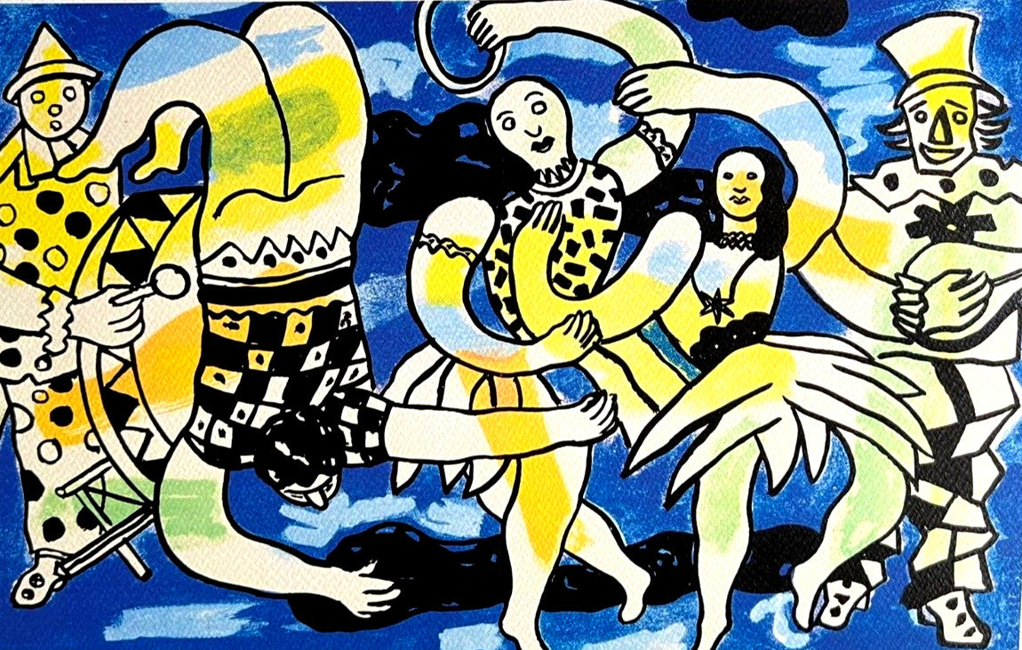 Fernand Lger "Circus" Lithograph Coa Numbered Signature Stamp