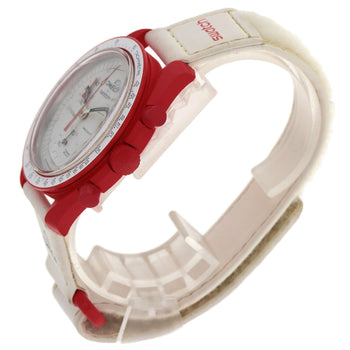Swatch Omega Moonswatch Mission To Mars Watches So33R100 Ceramic/Nylon Mens