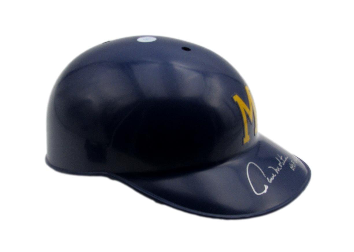 Paul Molitor Hof Signed/Ins Mlb Batting Helmet Brewers Size 7 3/8 Psa/Dna 193133