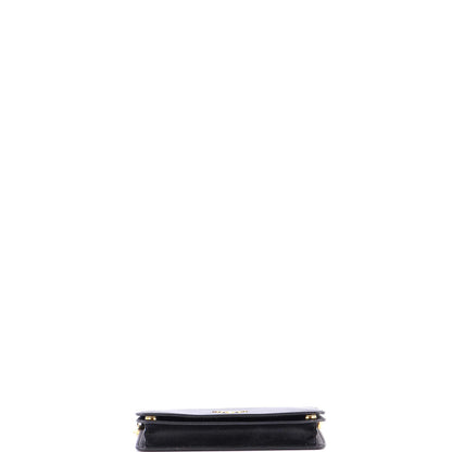 Prada Wristlet Wallet On Chain Saffiano Leather Mini