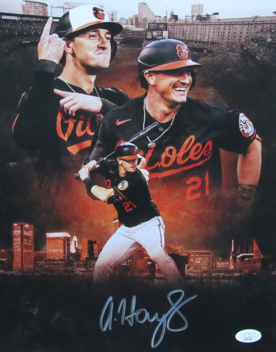 Austin Hays Signed 11X14 Photo Baltimore Orioles Jsa 188766