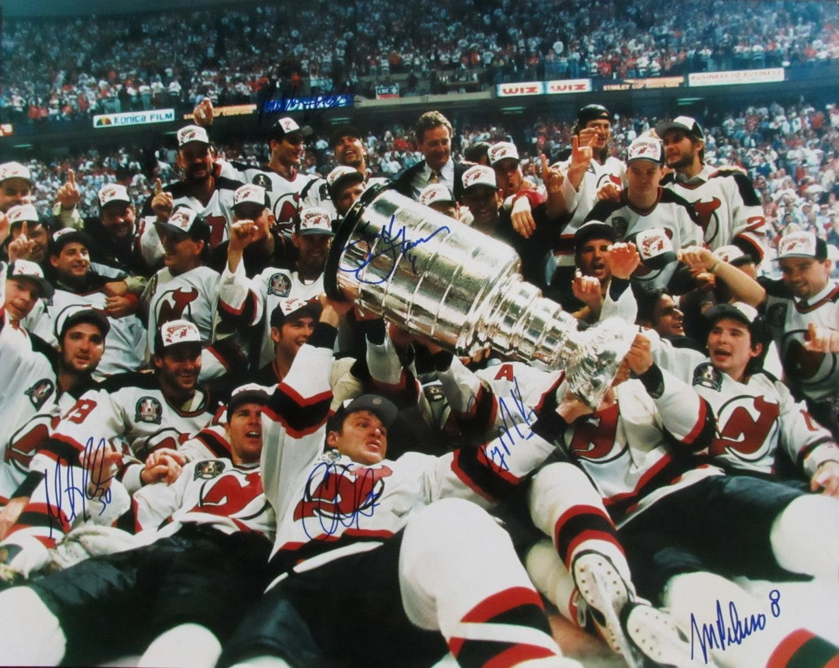 2002-03 New Jersey Devils Stars Multi-Signed By (6) 16X20 Photo Psa 192300