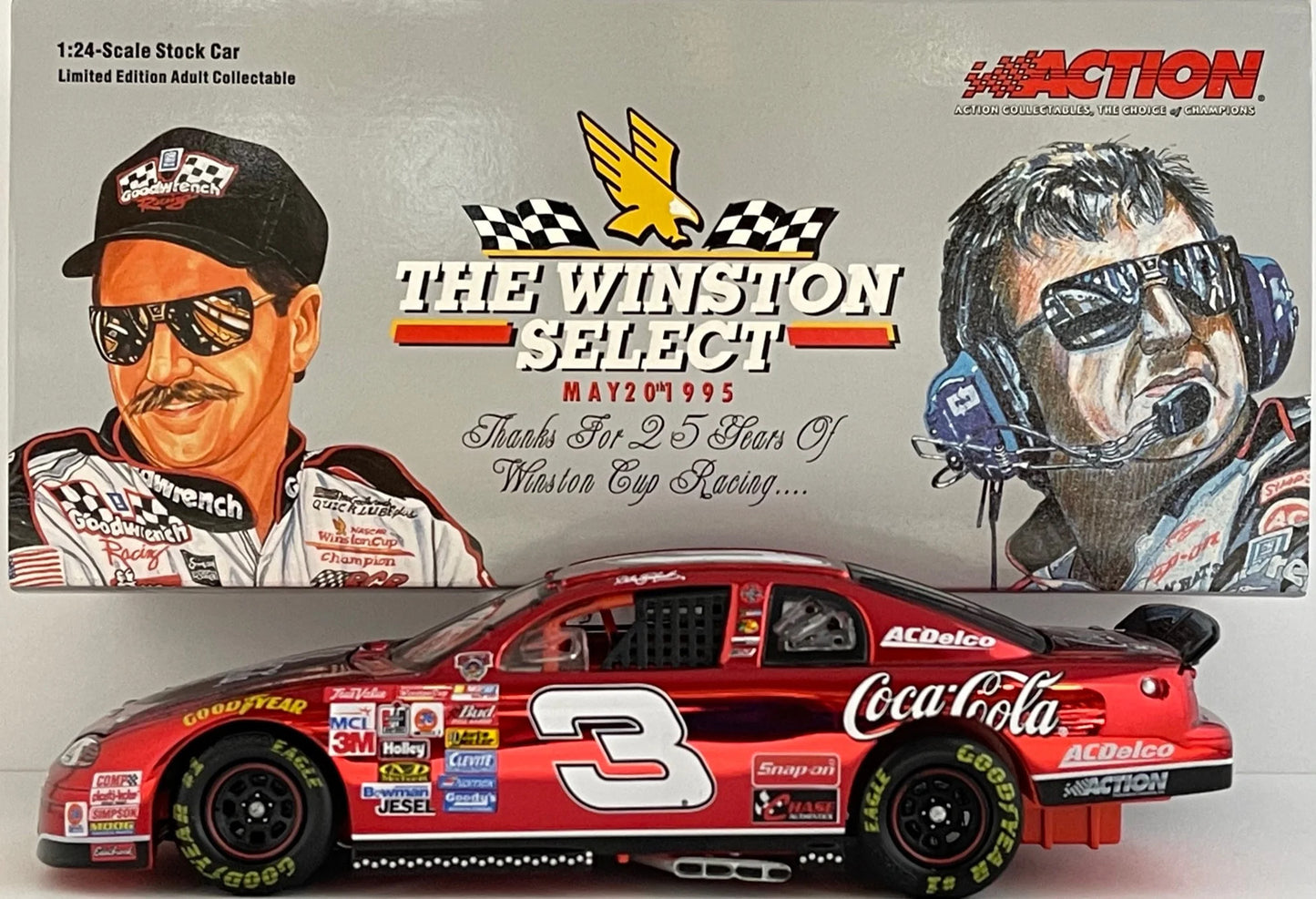 Dale Earnhardt Unsigned #3 1998 1:24 Scale Die