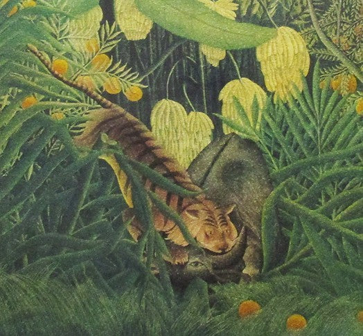 Henri Rousseau Lithograph "Tiger In A Tropical Storm" Ed.297/300 W/Frame Signed