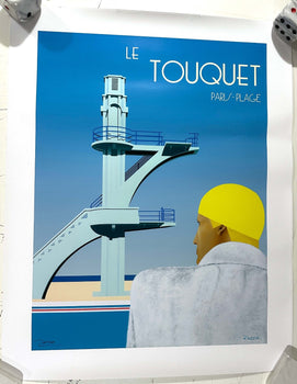 Razzia  Le Touquet Plage Paris Plage Hand Signed Original Ravel France
