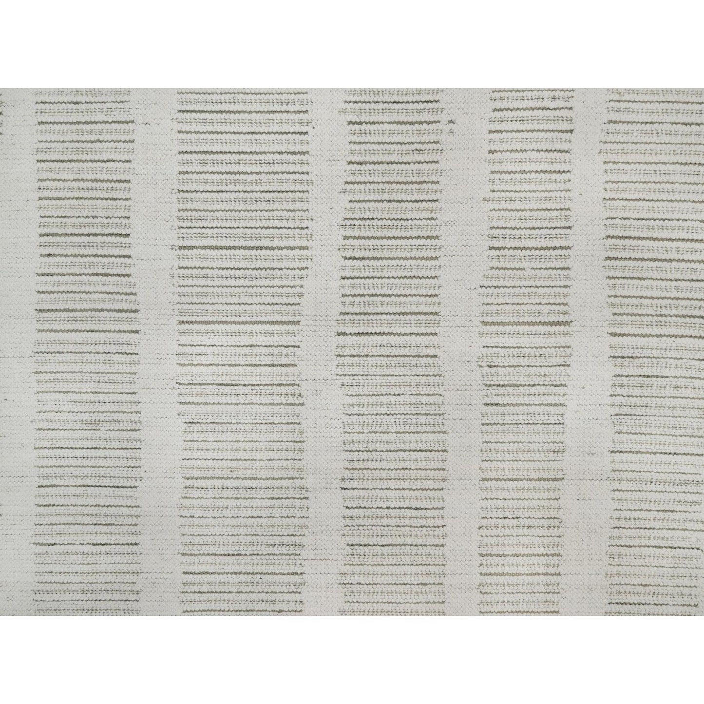 12'X15' Ivory Hand Woven Xl Rug Flat Weave With Pile Undyed Natural Wool