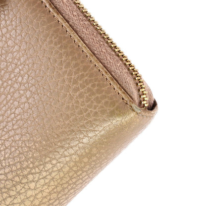 Gucci Gg Marmont Zip Around Wallet Leather