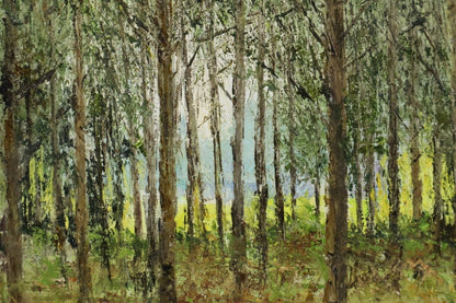 Henri Jacques Masson Signed Oil Painting Forest Landscape Grove September