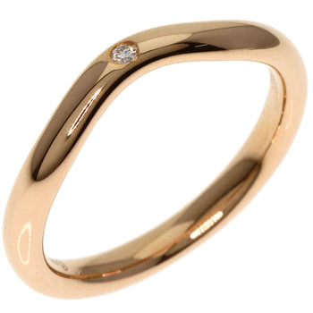 TIFFANY&Co.   Ring Curved Band 1P Diamond K18