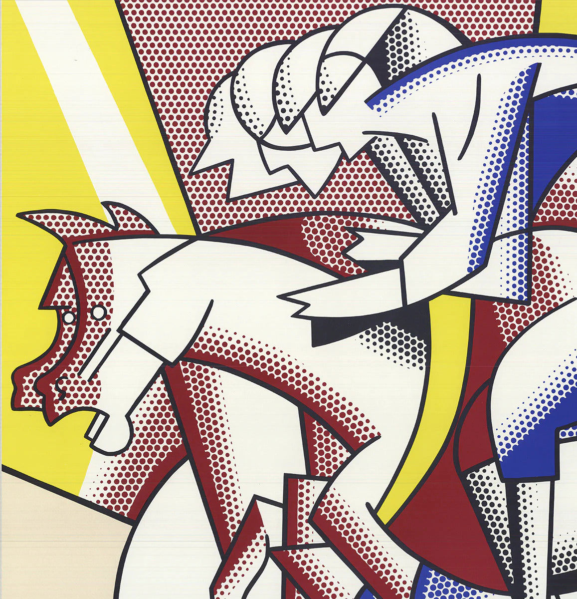 Roy Lichtenstein The Red Horse Man " Offset Lithograph Pop Art