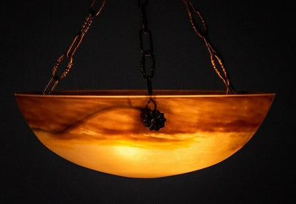 Gv Croismare Signed Chandelier Gilt Bronze Art
