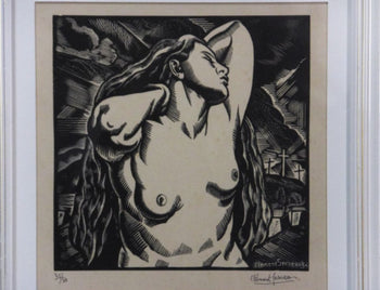 Clment Serveau 1934 Signed Woodcut 
