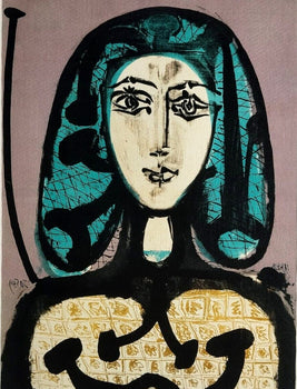 Pablo Picasso Coa Signed In Pen / Numbered In Pencil Crayon Limited Edition